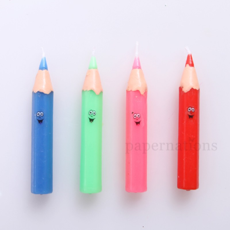 Colorful Pencil Candles